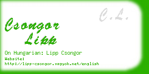 csongor lipp business card